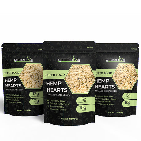 GreenIVe Hemp Hearts 3lb 