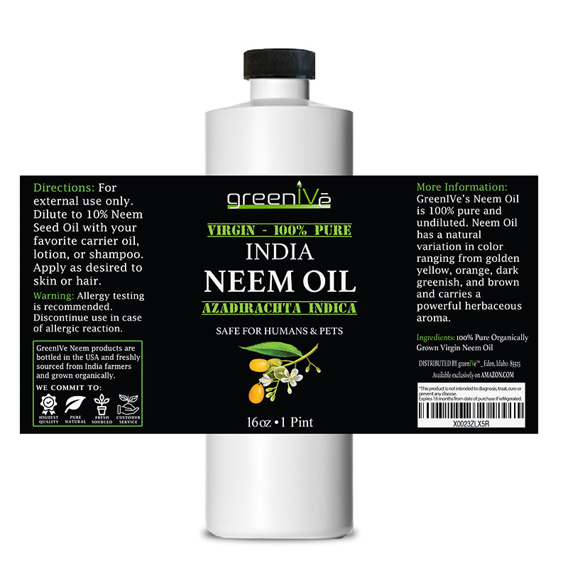 GreenIVe Oil 16oz label