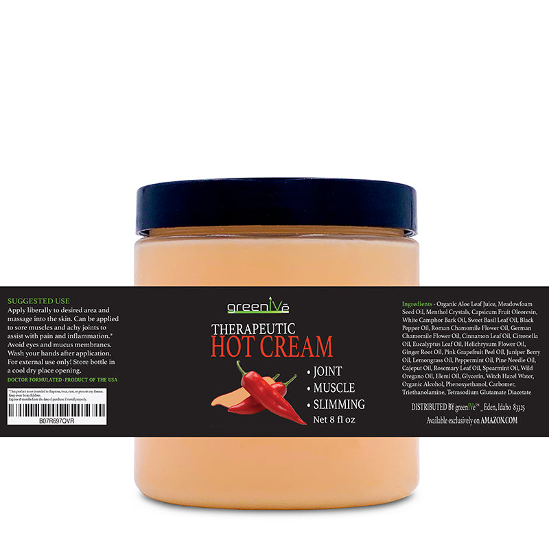 GreenIVe Cream 8oz Label