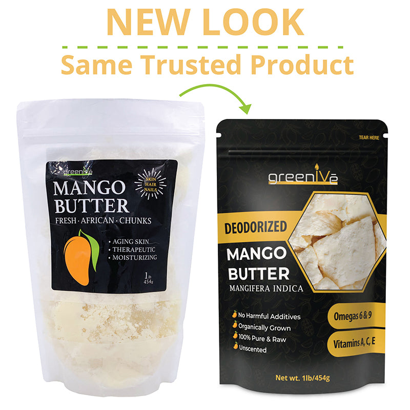 Mango Butter Chunk 1 lb | Deodorized & 100% Pure Raw