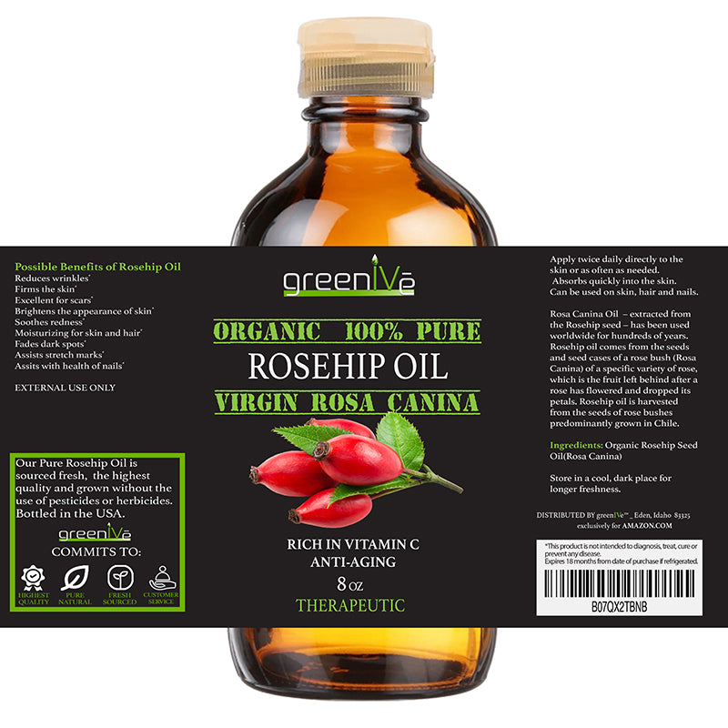 GreenIVe Oil 8oz label